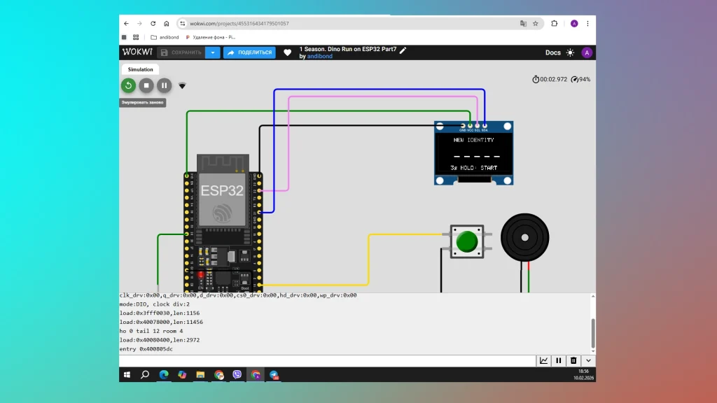 ESP32 Dino Game