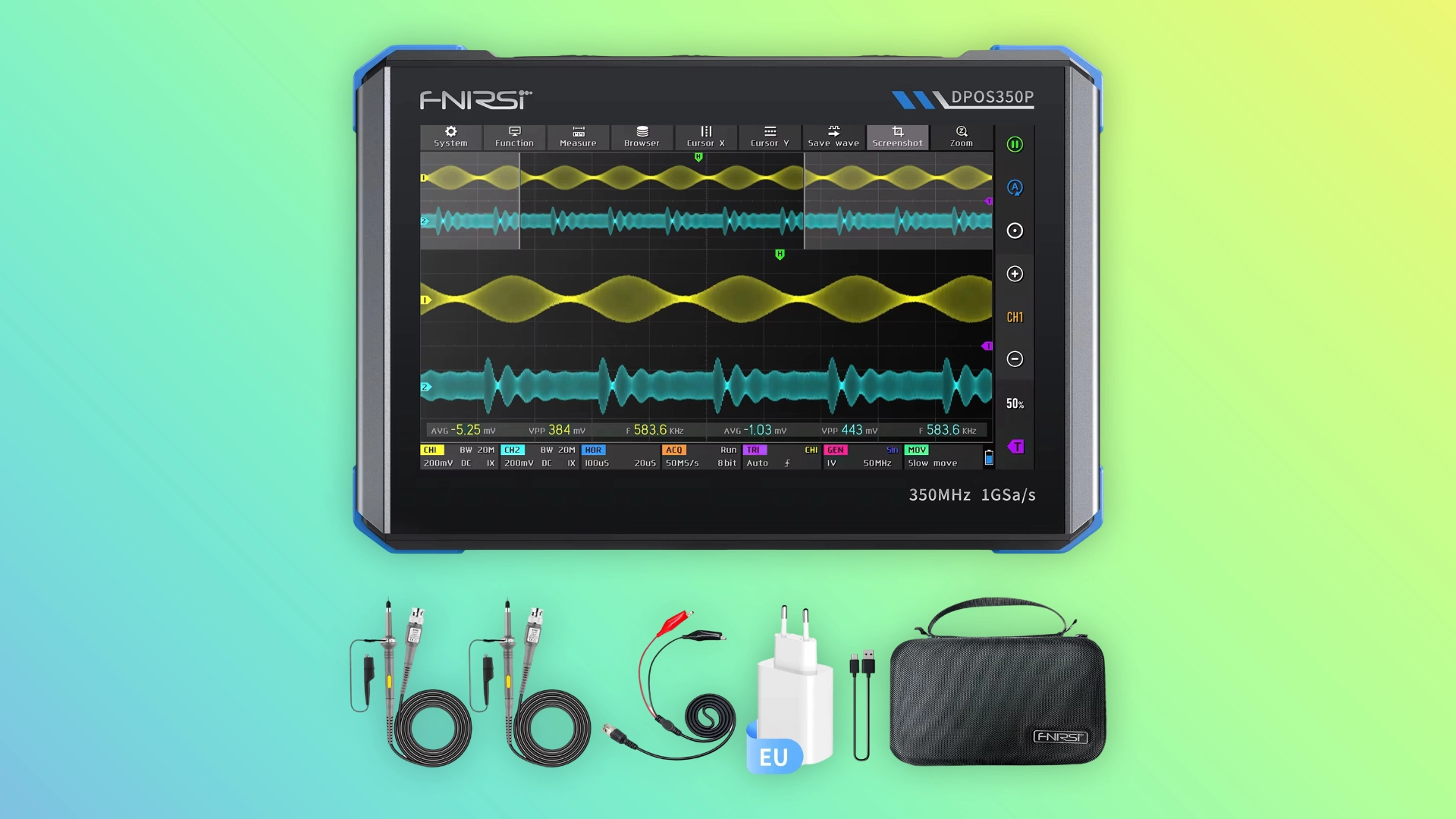 FULL TECHNICAL REVIEW FNIRSI DPOS350P 4-IN-1 Tool, Color Temperature Display, Touchscreen, Support 4 Languages 4 FNIRSI DPOS350P 4-IN-1