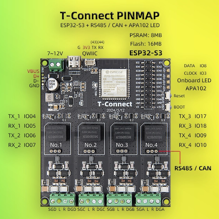 LILYGO T-Connect ESP32-S3