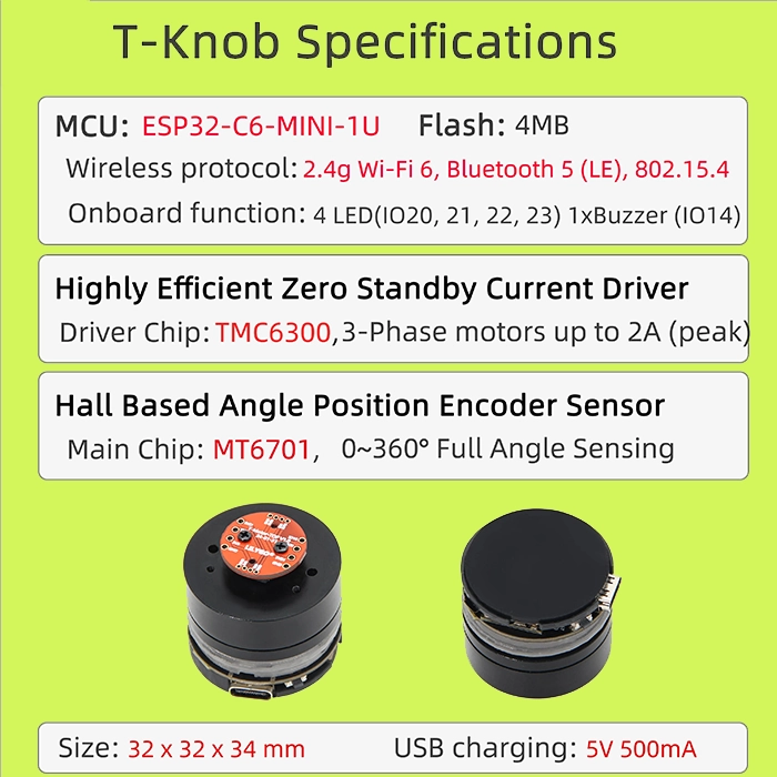 LILYGO T-Knob ESP32-C6-MINI-1U