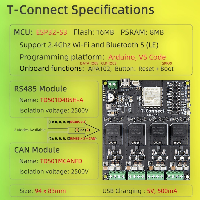 LILYGO T-Connect ESP32-S3