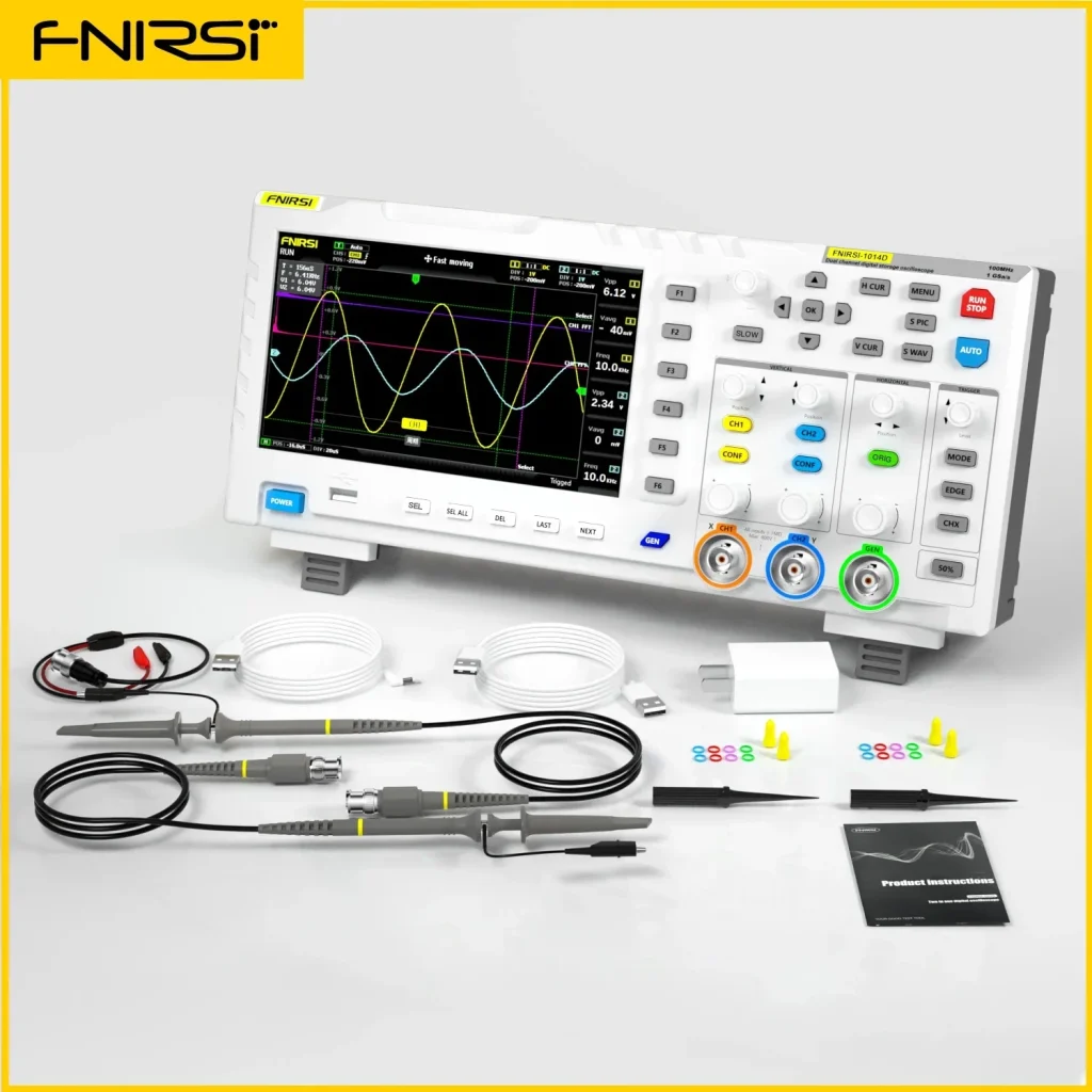 FULL TECHNICAL REVIEW FNIRSI-1014D Dual Channel Desktop Digital Oscilloscope 100MHz* 2 Analog Bandwidth 1GSa/s Sampling Rate 10Mhz Signal Generator 7 | andibond.com