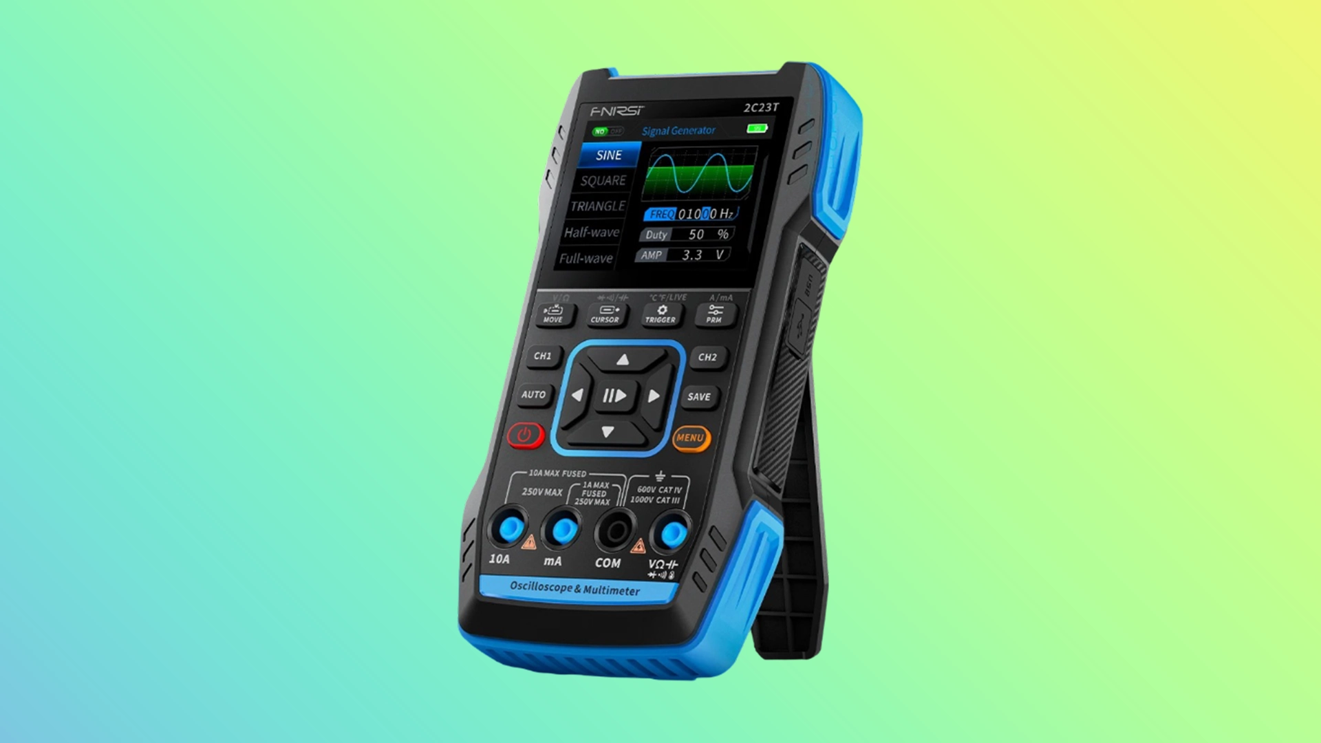FULL TECHNICAL REVIEW FNIRSI 2C23T 2C53T Upgrade 50MHz Handheld Digital Oscilloscope Multimeter Signal Generator 3 in 1 Dual Channel Automotive Tools 4 FNIRSI 2C23T 2C53T