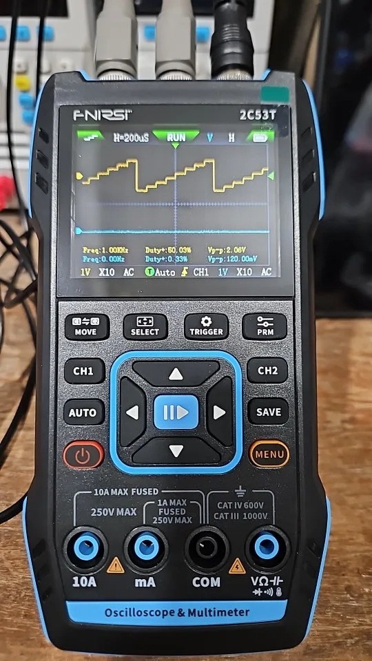 FULL TECHNICAL REVIEW FNIRSI 2C23T 2C53T Upgrade 50MHz Handheld Digital Oscilloscope Multimeter Signal Generator 3 in 1 Dual Channel Automotive Tools 32 Reviews FNIRSI 2C23T 2C53T
