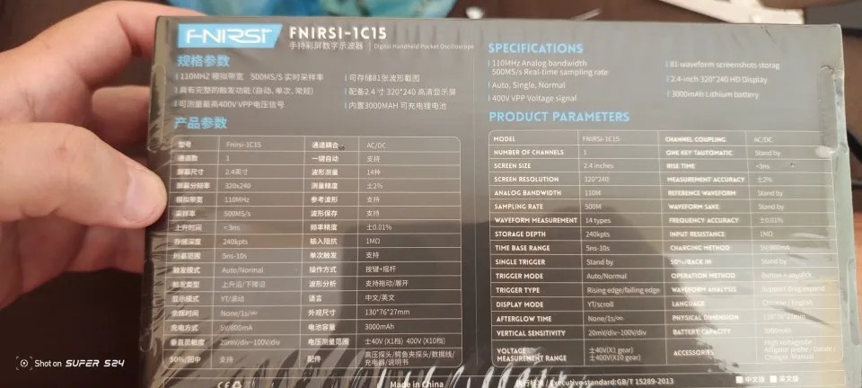 FULL TECHNICAL REVIEW FNIRSI 1C15 Professional Digital Oscilloscope 46 | andibond.com