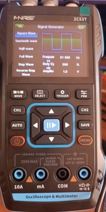 FULL TECHNICAL REVIEW FNIRSI 2C23T 2C53T Upgrade 50MHz Handheld Digital Oscilloscope Multimeter Signal Generator 3 in 1 Dual Channel Automotive Tools 52 Reviews FNIRSI 2C23T 2C53T