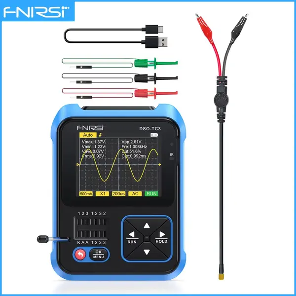 FULL TECHNICAL REVIEW FNIRSI Digital Oscilloscope DSO-TC4 DSO-TC3 3-in-1 Handheld Digital Oscilloscope Transistor Tester Signal Source Portable Electronic Tester Tools 3 https://www.andibond.com/fnirsi-digital-oscilloscope-dso-tc4-dso-tc3/