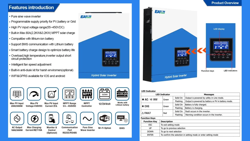 EASUN POWER ISolar-SMH-II-7KW-Wifi