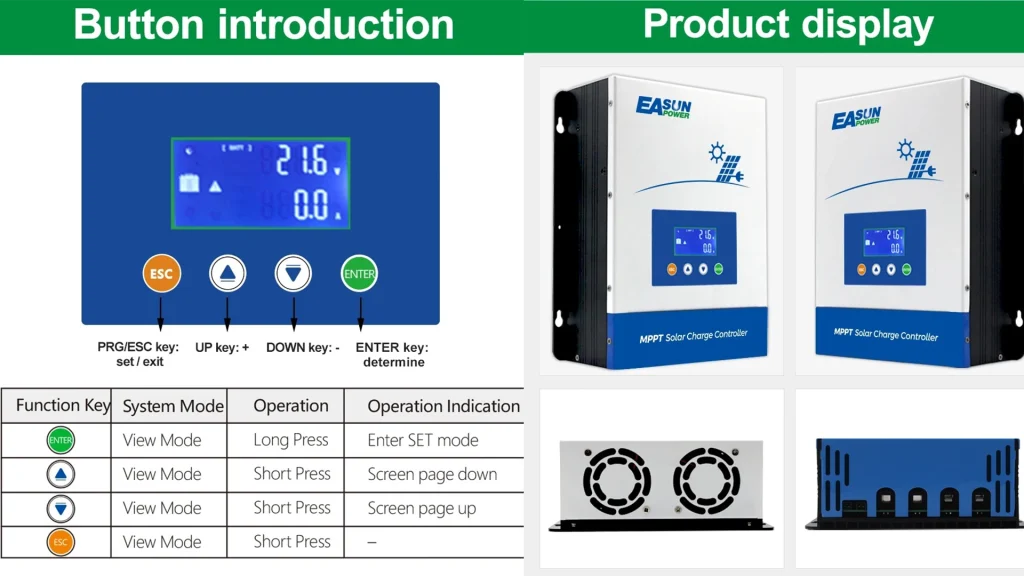 EASUN POWER 80A/100A MPPT