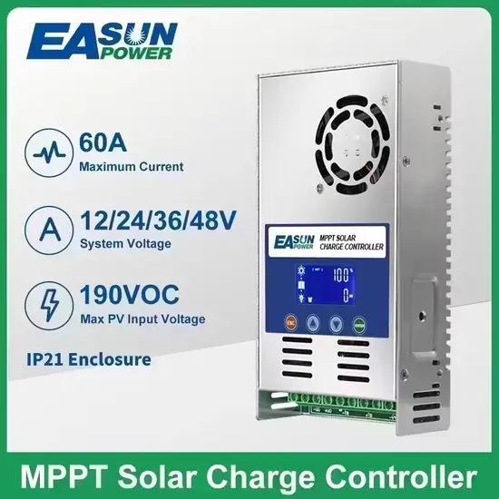 Easun 60A 40A 30A 20A MPPT Solar Charge Controller