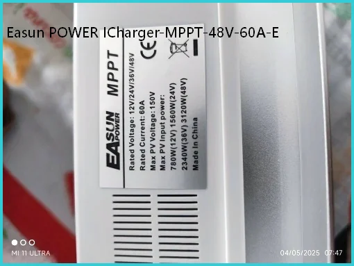 Easun POWER ICharger-MPPT-48V-60A-E