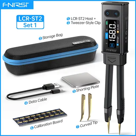 FULL TECHNICAL REVIEW FNIRSI FNIRSI LCR-ST2 Mini Smart Tweezer 2 FNIRSI LCR-ST2 Mini Smart Tweezer
