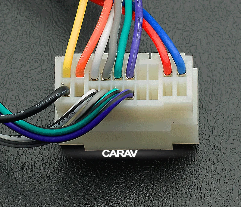 CARAV 12-012 ISO adapter pinout ACURA, FIAT, HONDA, NISSAN, OPEL, SUZUKI