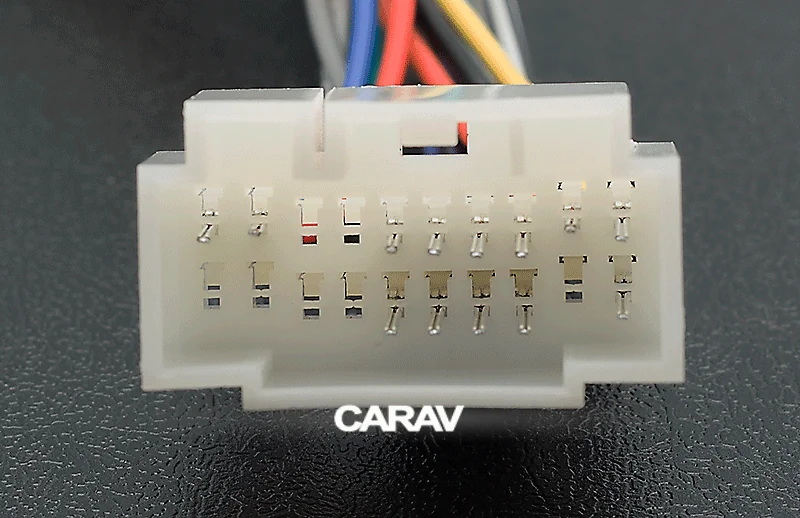 CARAV 12-012 ISO adapter pinout ACURA, FIAT, HONDA, NISSAN, OPEL, SUZUKI