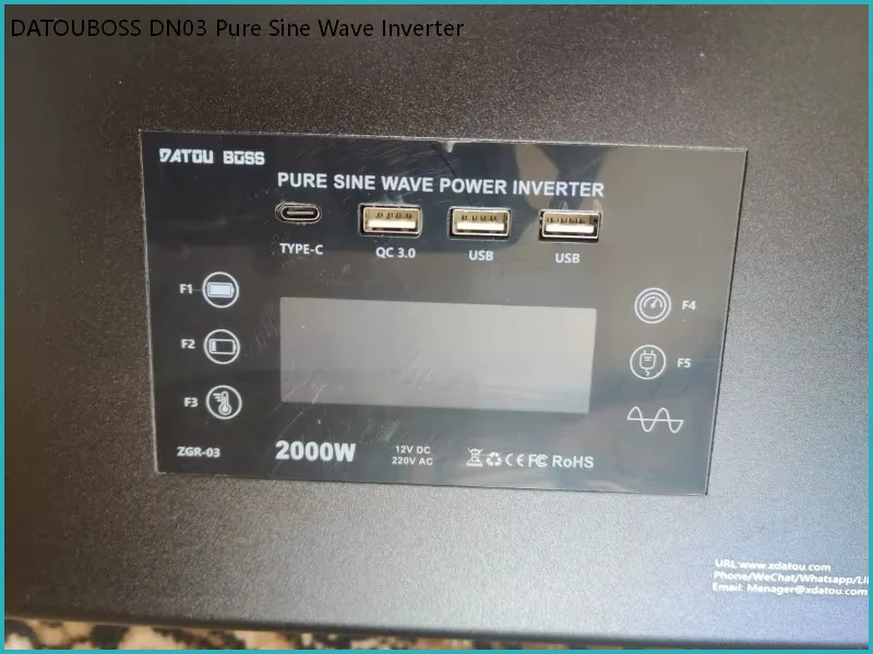 DATOUBOSS DN03 Pure Sine Wave Inverter