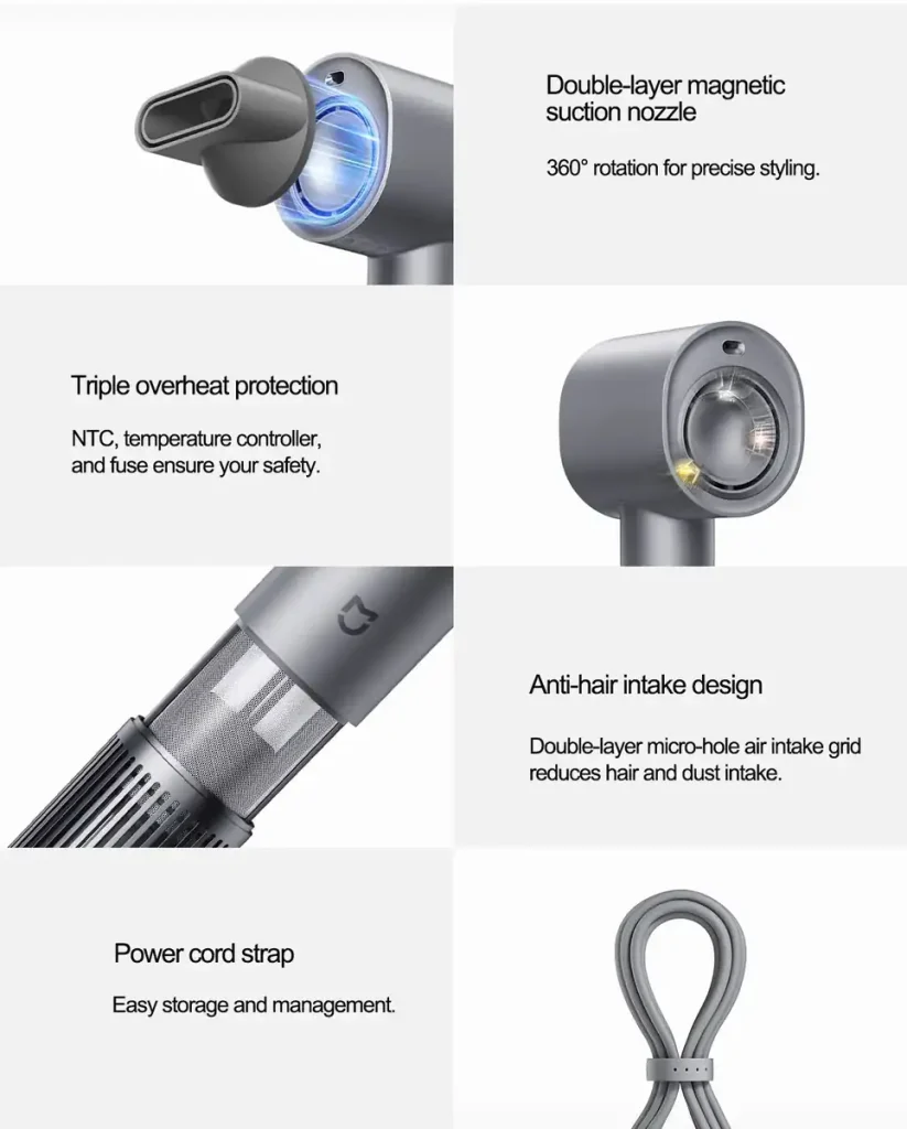 MIJIA High Speed Water Ion Hair Dryer H701