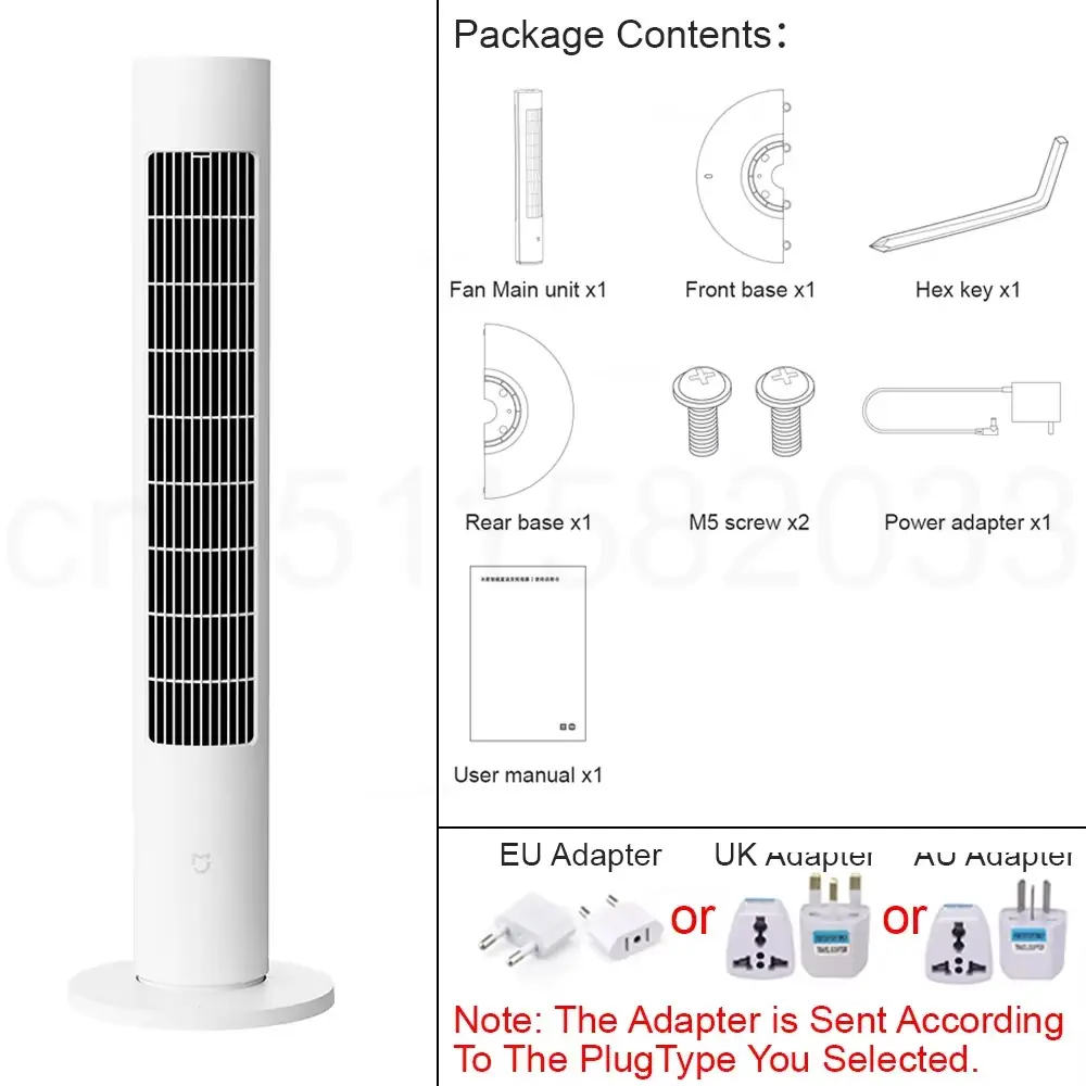 MIJIA Smart DC Frequency Conversion Tower Fan 2nd